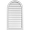 Ekena Millwork Round Top Surface Mount PVC Gable Vent w/ 2"W x 2"P Brickmould Sill Frame, 20"W x 36"H GVPRT20X3603SN - alternate 1